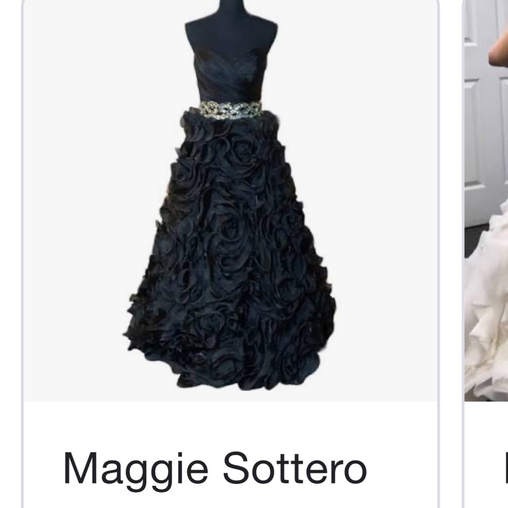 Black maggie sottero dress size 12. Prom. Evening gown. Special occasion.